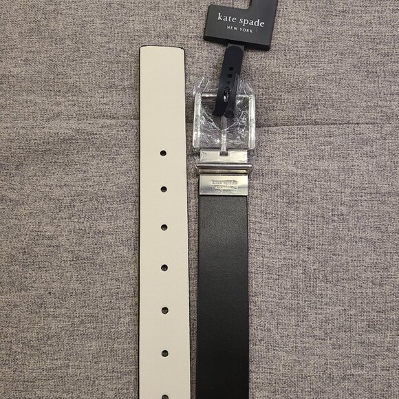 Kate Spade New York Women's 32mm Reversible Smooth Split Leather Belt: L - Picture 2 of 3